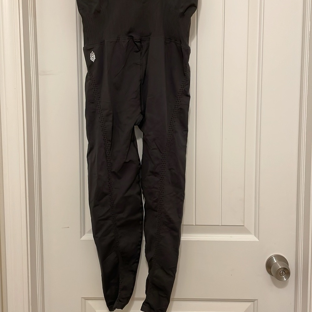 Free People FP Movement x Hatch Good Karma Maternity Onesie Obsidian $128 - Picture 8 of 13